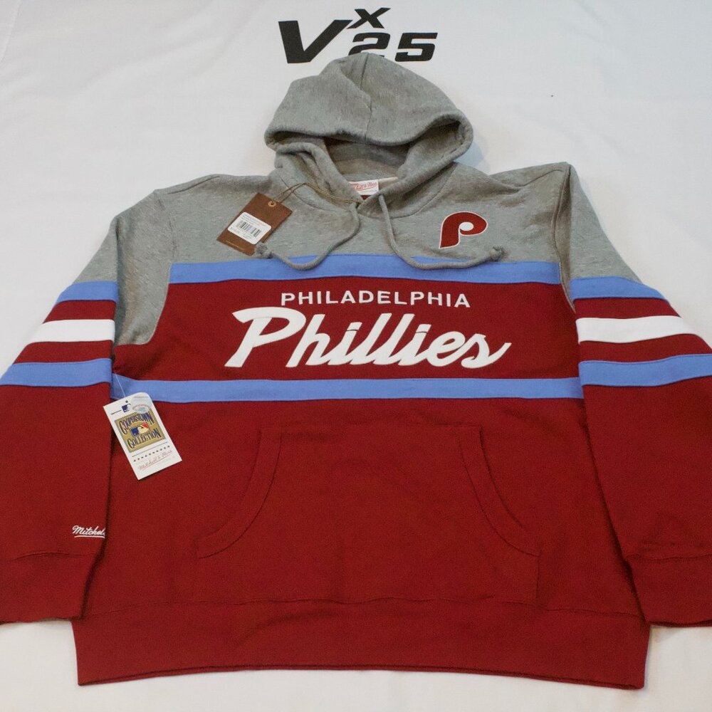 Mens Philadelphia Phillies Mitchell & Ness Cooperstown Collection Sweatshirt 2XL